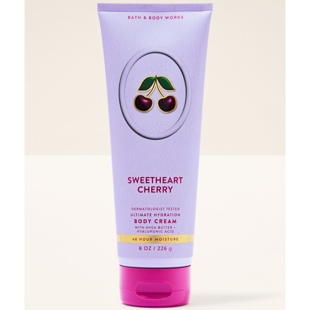 Bath & Body Works Sweetheart Cherry Ultimate Hydration Body Cream 8oz NEW RARE